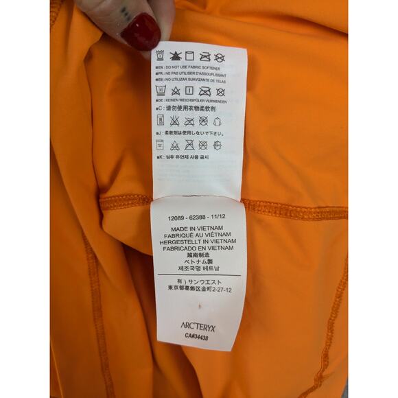 Arc'teryx Tank Top Womens Large Atom LT Orange Athletic Wear Fitness Hiking Gym - Picture 8 of 12